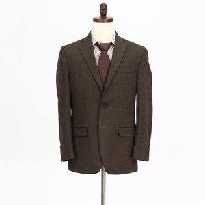 Chaps 40R Brown HT 2-Button Sport Coat Blazer Jacket B700